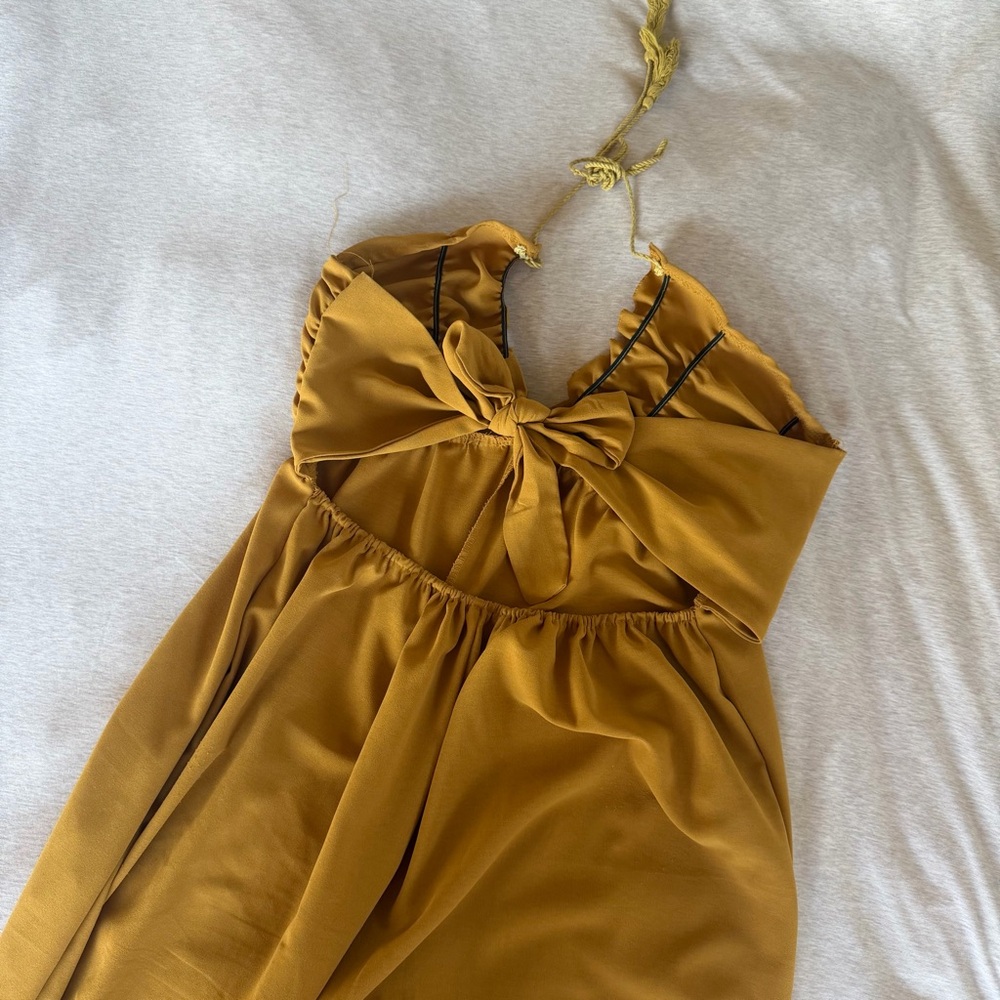 Yellow Halter Jumpsuit